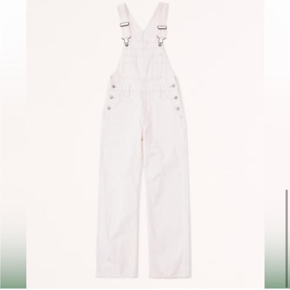 Abercrombie & Fitch Cream Overalls